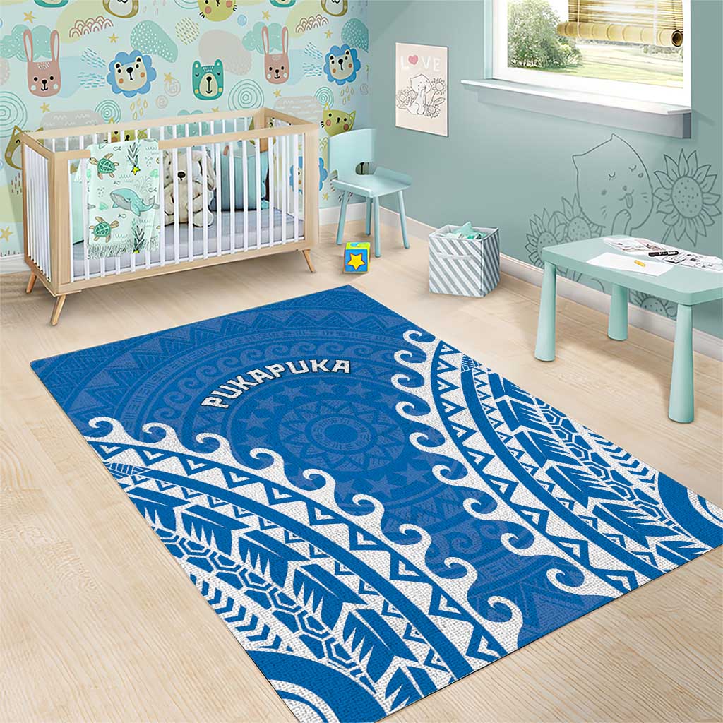 Cook Islands Pukapuka Area Rug Polynesian Tribal Tattoo LT05 - Polynesian Pride