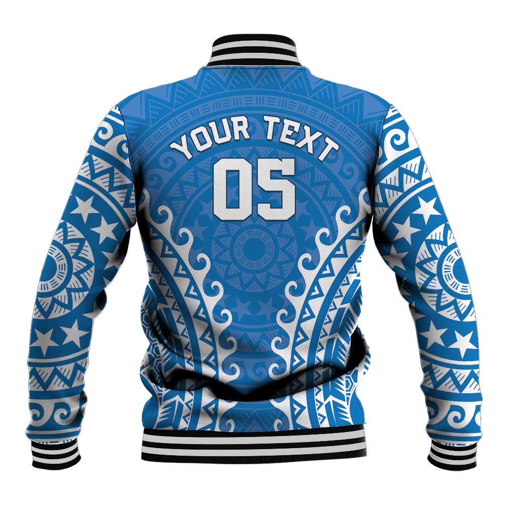 Custom Cook Islands Pukapuka Baseball Jacket Polynesian Tribal Tattoo LT05 - Polynesian Pride