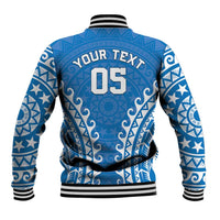 Custom Cook Islands Pukapuka Baseball Jacket Polynesian Tribal Tattoo LT05 - Polynesian Pride