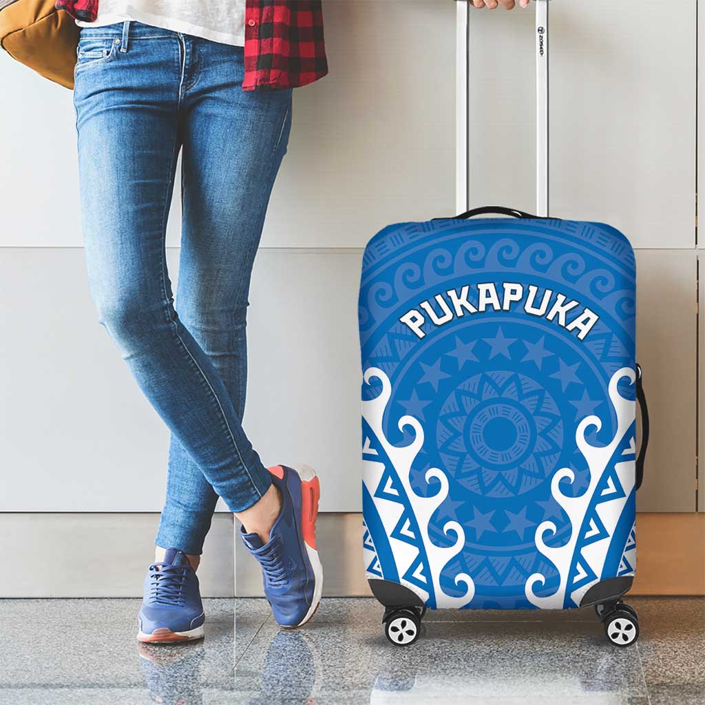 Cook Islands Pukapuka Luggage Cover Polynesian Tribal Tattoo LT05 - Polynesian Pride