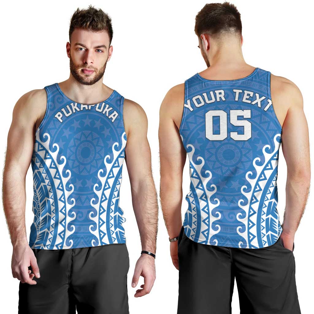 Custom Cook Islands Pukapuka Men Tank Top Polynesian Tribal Tattoo LT05 - Polynesian Pride