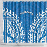 Cook Islands Pukapuka Shower Curtain Polynesian Tribal Tattoo LT05 - Polynesian Pride