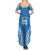 Custom Cook Islands Pukapuka Summer Maxi Dress Polynesian Tribal Tattoo