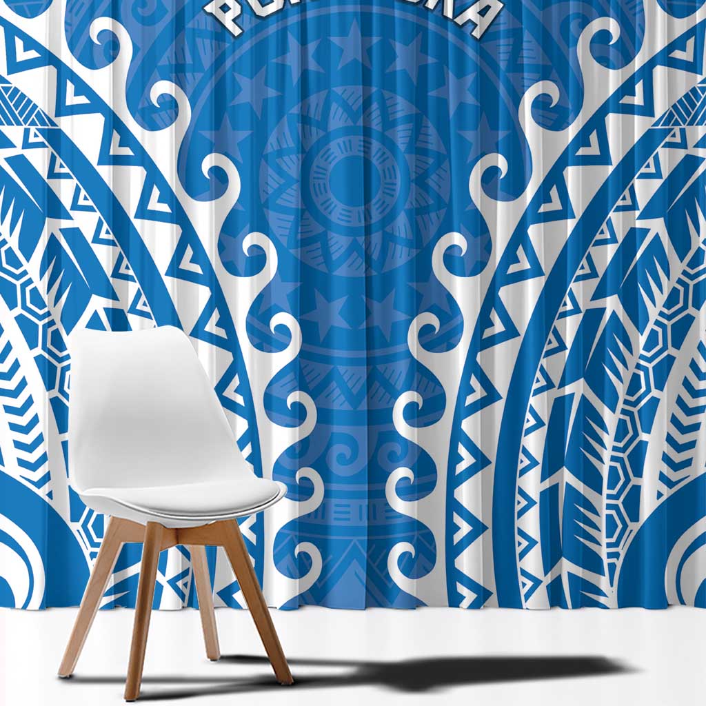 Cook Islands Pukapuka Window Curtain Polynesian Tribal Tattoo LT05 - Polynesian Pride