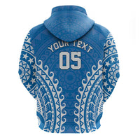 Custom Cook Islands Pukapuka Zip Hoodie Polynesian Tribal Tattoo LT05 - Polynesian Pride