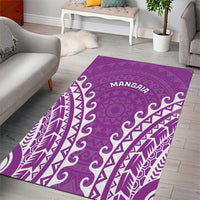 Cook Islands Mangaia Area Rug Polynesian Tribal Tattoo LT05 - Polynesian Pride