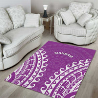 Cook Islands Mangaia Area Rug Polynesian Tribal Tattoo LT05 - Polynesian Pride