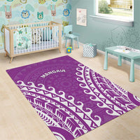 Cook Islands Mangaia Area Rug Polynesian Tribal Tattoo LT05 - Polynesian Pride