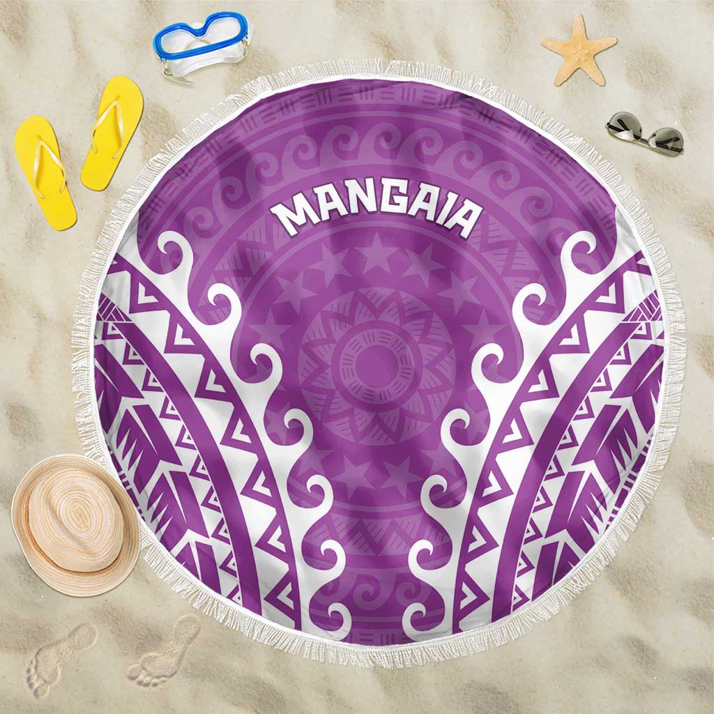 Cook Islands Mangaia Beach Blanket Polynesian Tribal Tattoo LT05 One Size 150cm Pink - Polynesian Pride