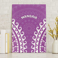 Cook Islands Mangaia Canvas Wall Art Polynesian Tribal Tattoo LT05 Without Frame Pink - Polynesian Pride