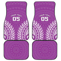 Custom Cook Islands Mangaia Car Mats Polynesian Tribal Tattoo LT05 - Polynesian Pride