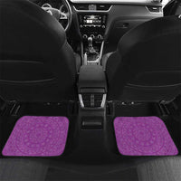 Custom Cook Islands Mangaia Car Mats Polynesian Tribal Tattoo LT05 Set 2pcs - Back Pink - Polynesian Pride