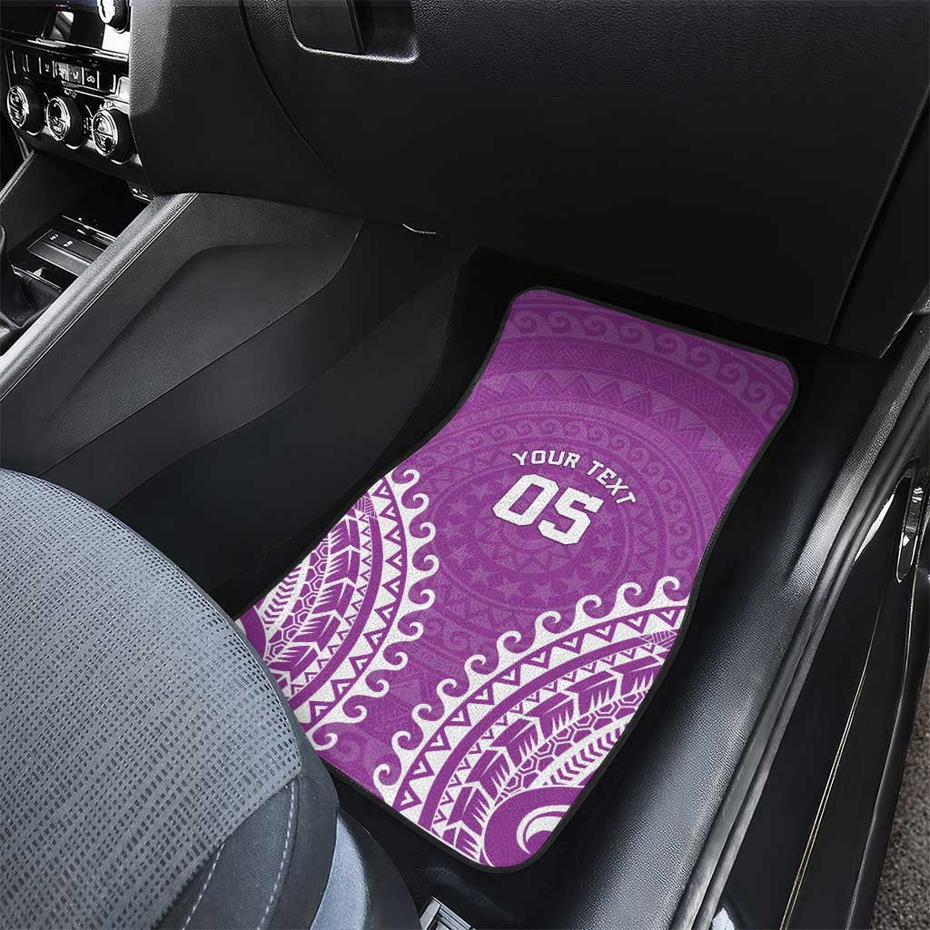 Custom Cook Islands Mangaia Car Mats Polynesian Tribal Tattoo LT05 - Polynesian Pride