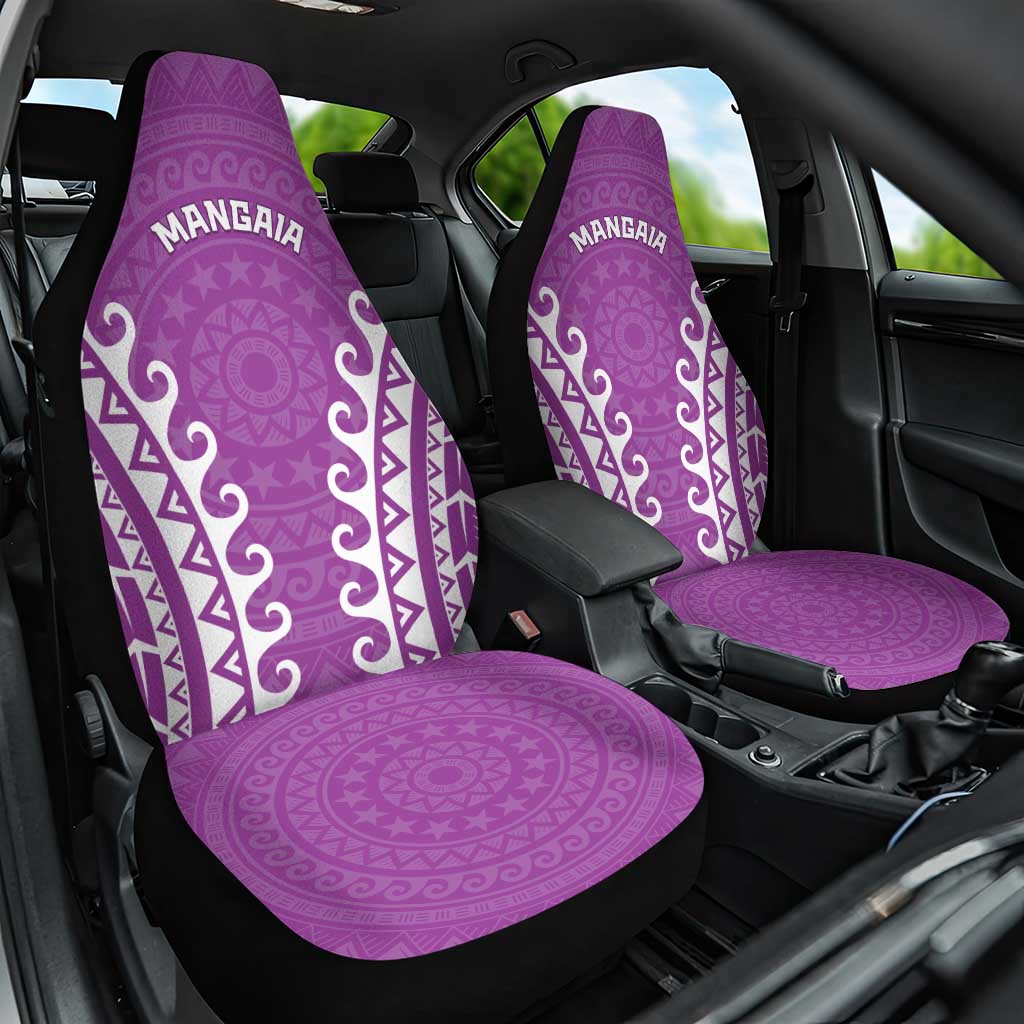 Cook Islands Mangaia Car Seat Cover Polynesian Tribal Tattoo LT05 One Size Pink - Polynesian Pride