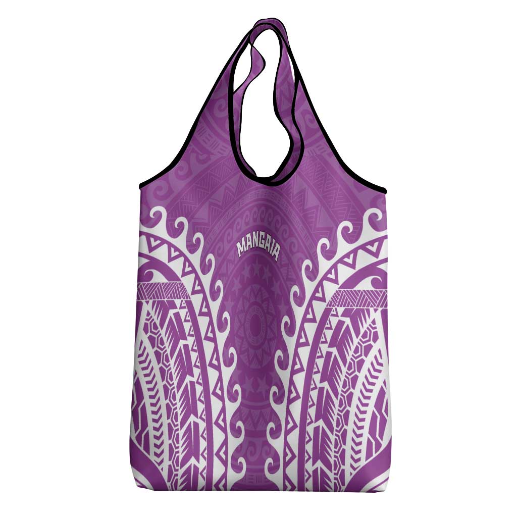 Cook Islands Mangaia Grocery Bag Polynesian Tribal Tattoo LT05 - Polynesian Pride