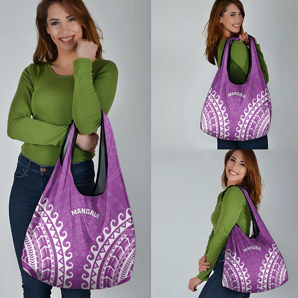 Cook Islands Mangaia Grocery Bag Polynesian Tribal Tattoo LT05 - Polynesian Pride