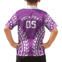 Custom Cook Islands Mangaia Kid Hawaiian Shirt Polynesian Tribal Tattoo LT05 - Polynesian Pride