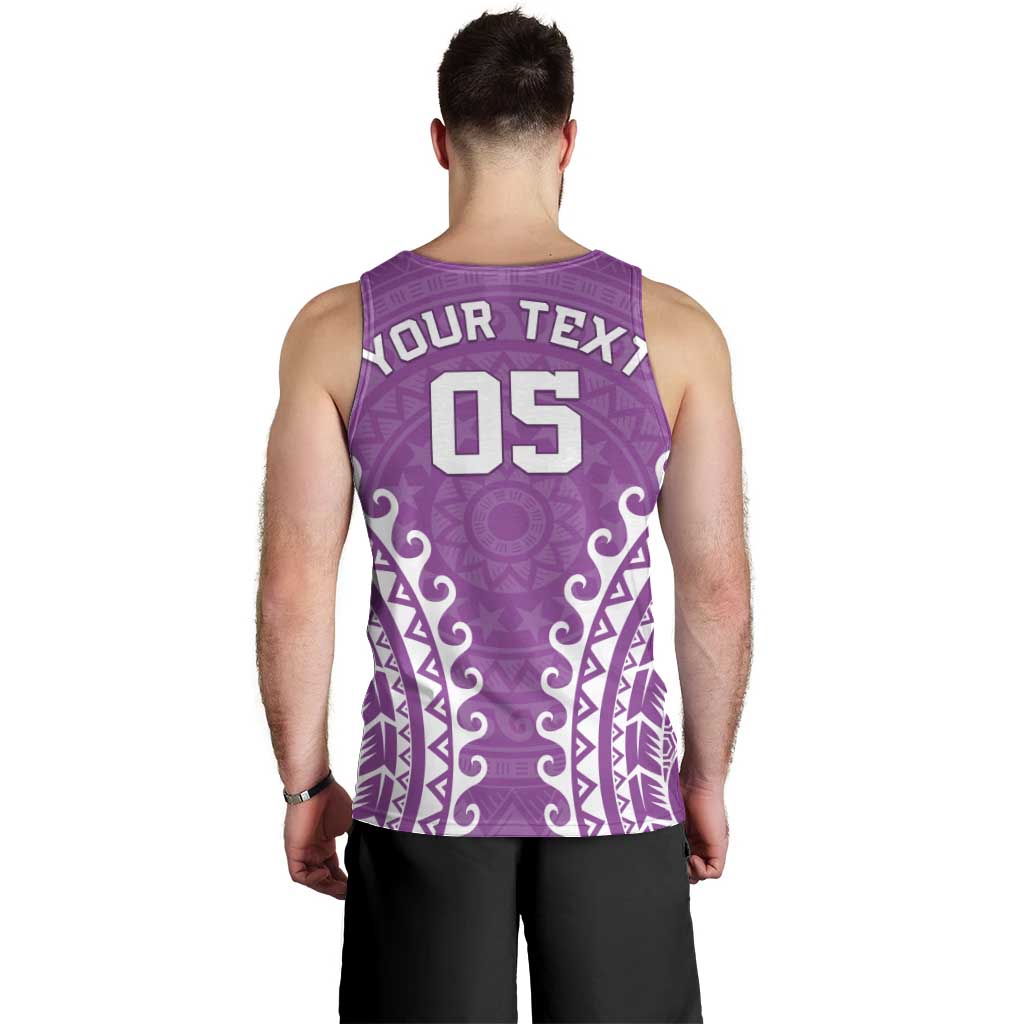Custom Cook Islands Mangaia Men Tank Top Polynesian Tribal Tattoo LT05 - Polynesian Pride