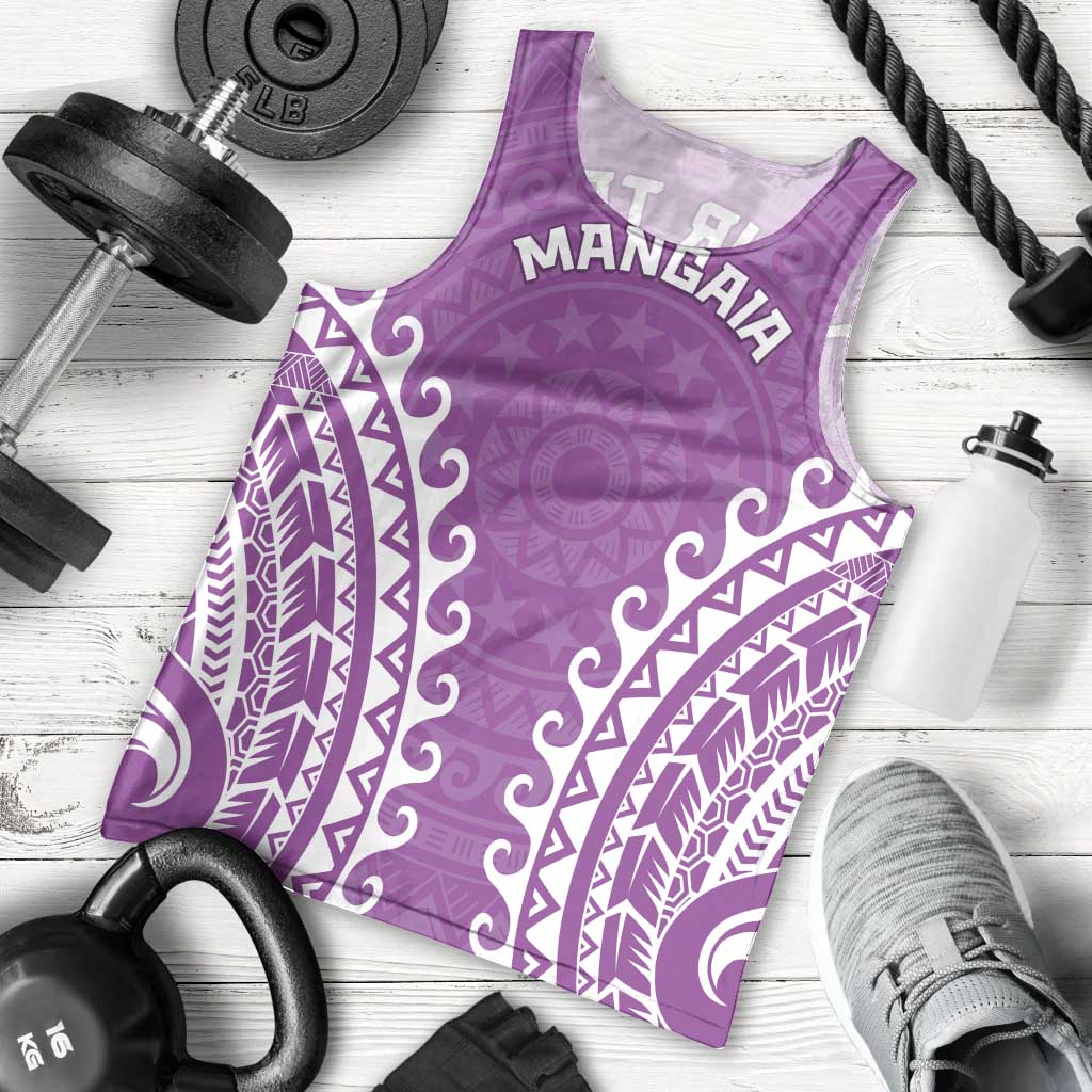 Custom Cook Islands Mangaia Men Tank Top Polynesian Tribal Tattoo LT05 - Polynesian Pride