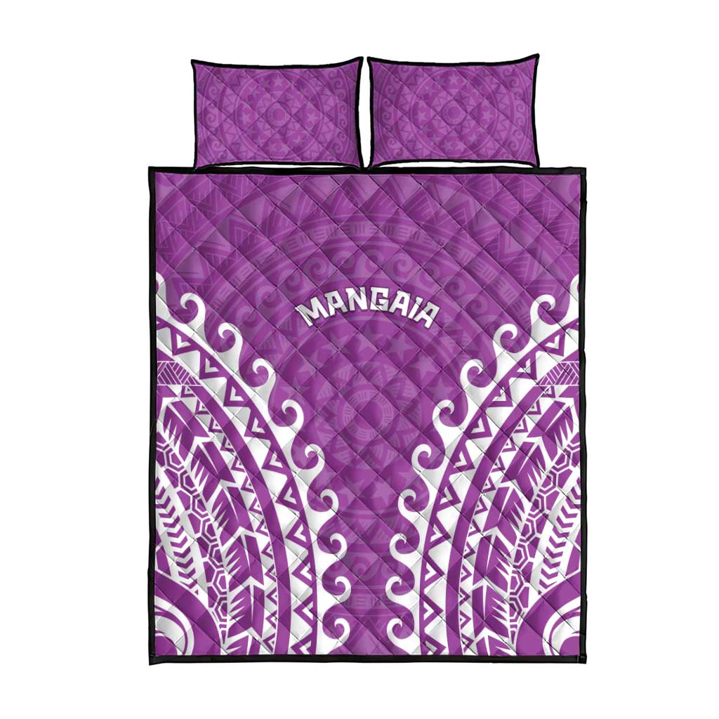 Cook Islands Mangaia Quilt Bed Set Polynesian Tribal Tattoo LT05 - Polynesian Pride