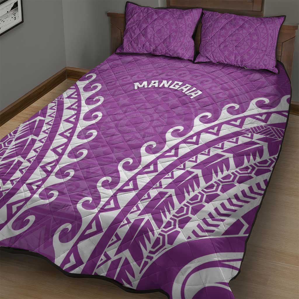 Cook Islands Mangaia Quilt Bed Set Polynesian Tribal Tattoo LT05 - Polynesian Pride