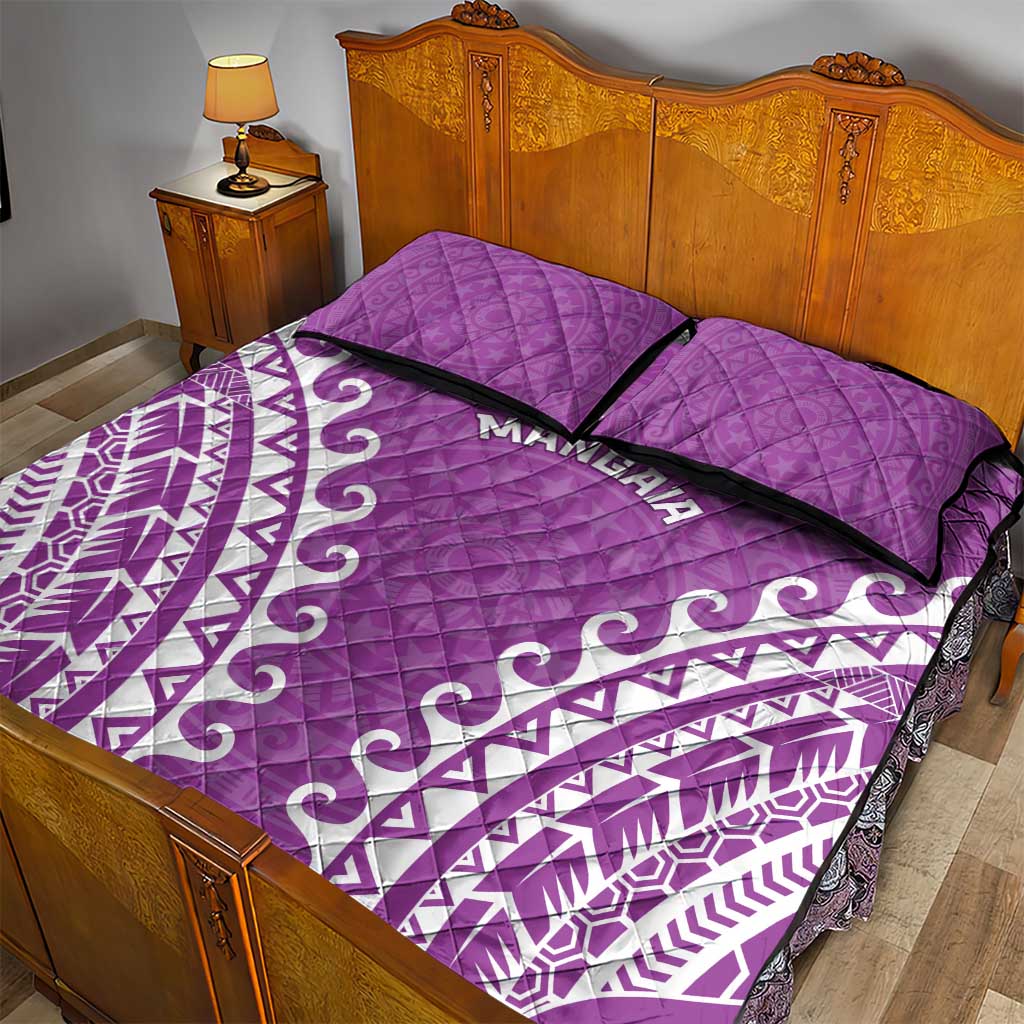 Cook Islands Mangaia Quilt Bed Set Polynesian Tribal Tattoo LT05 - Polynesian Pride