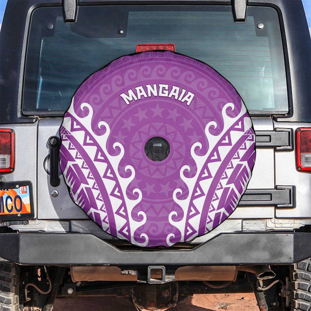 Cook Islands Mangaia Spare Tire Cover Polynesian Tribal Tattoo LT05 Pink - Polynesian Pride
