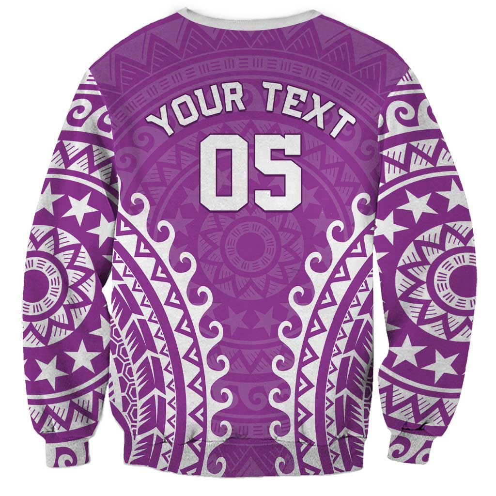 Custom Cook Islands Mangaia Sweatshirt Polynesian Tribal Tattoo LT05 - Polynesian Pride