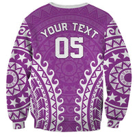 Custom Cook Islands Mangaia Sweatshirt Polynesian Tribal Tattoo LT05 - Polynesian Pride