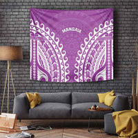 Cook Islands Mangaia Tapestry Polynesian Tribal Tattoo LT05 Pink - Polynesian Pride