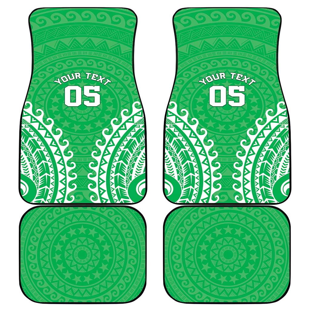 Custom Cook Islands Mitiaro Car Mats Polynesian Tribal Tattoo LT05 - Polynesian Pride