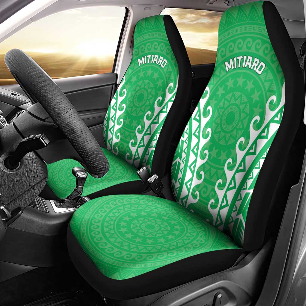 Cook Islands Mitiaro Car Seat Cover Polynesian Tribal Tattoo LT05 - Polynesian Pride