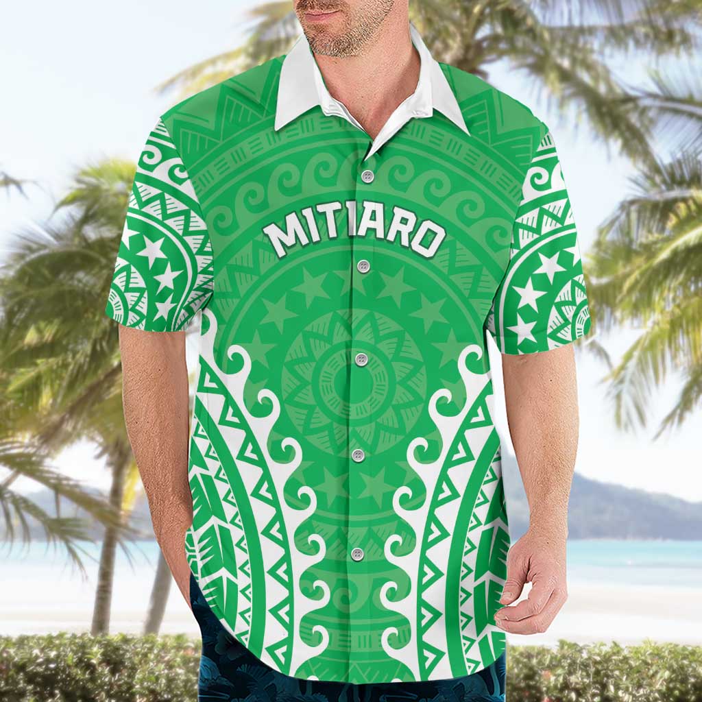 Custom Cook Islands Mitiaro Hawaiian Shirt Polynesian Tribal Tattoo LT05 - Polynesian Pride