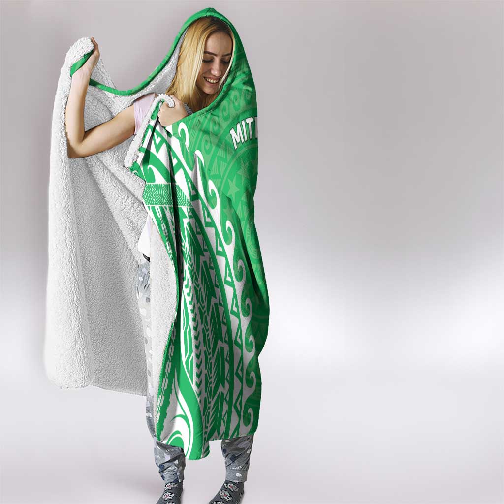 Cook Islands Mitiaro Hooded Blanket Polynesian Tribal Tattoo LT05 - Polynesian Pride