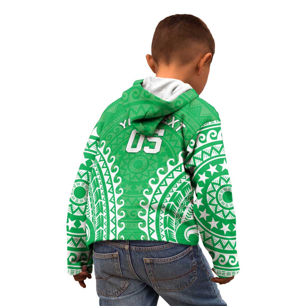Custom Cook Islands Mitiaro Kid Hoodie Polynesian Tribal Tattoo LT05 - Polynesian Pride