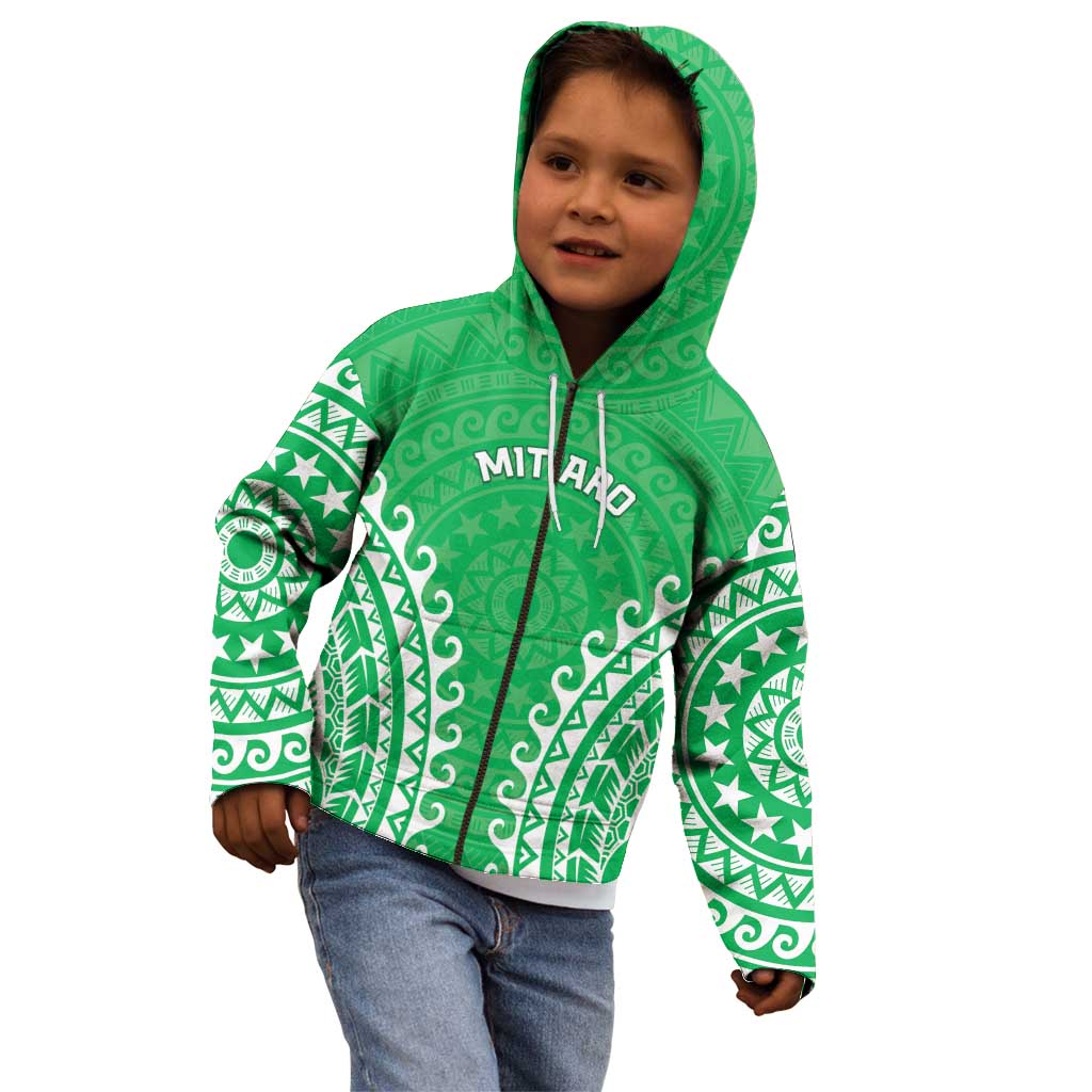Custom Cook Islands Mitiaro Kid Hoodie Polynesian Tribal Tattoo LT05 - Polynesian Pride