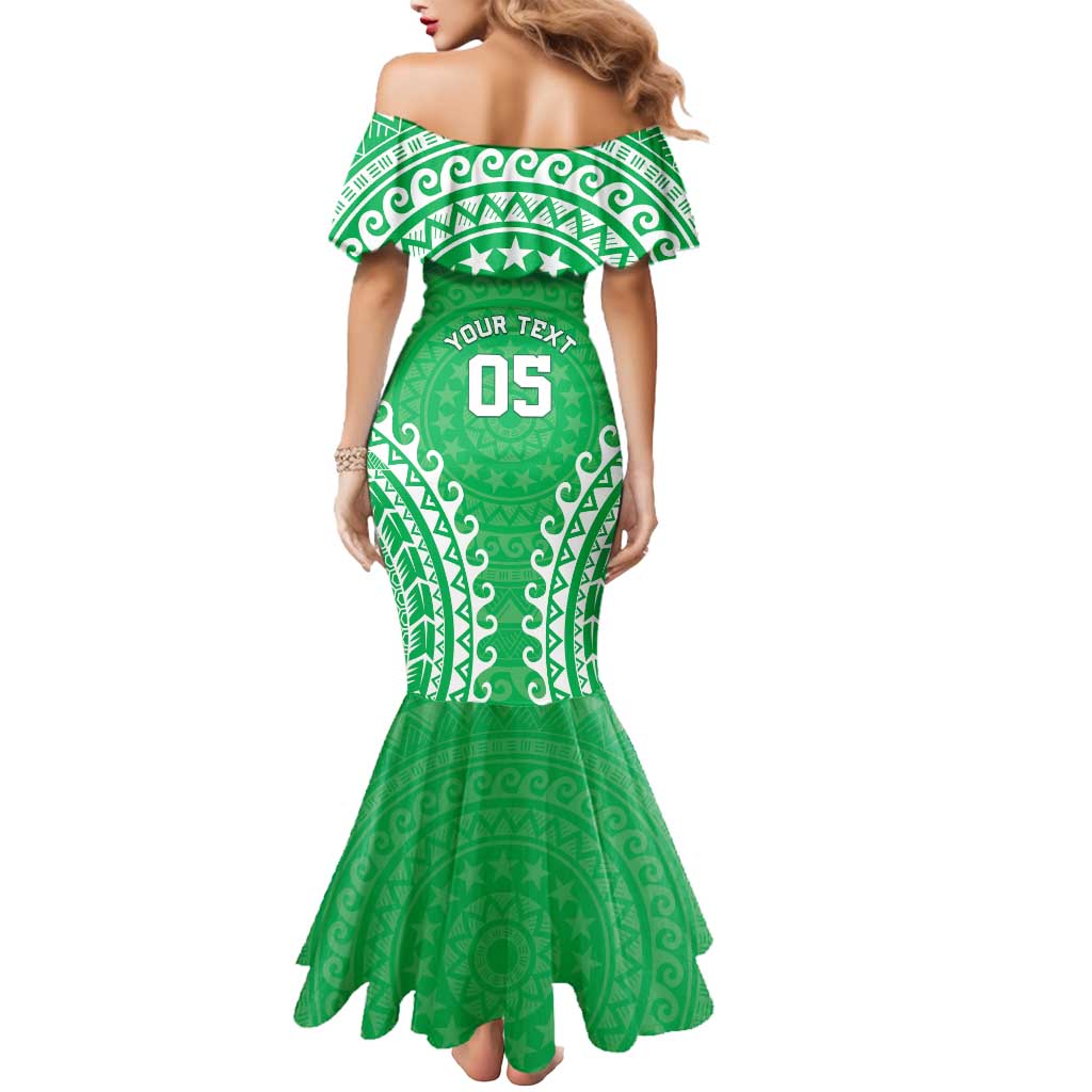Custom Cook Islands Mitiaro Mermaid Dress Polynesian Tribal Tattoo LT05 - Polynesian Pride
