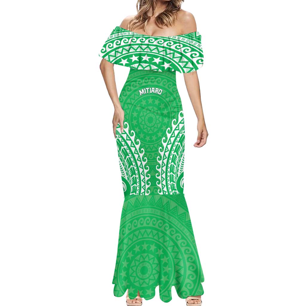 Custom Cook Islands Mitiaro Mermaid Dress Polynesian Tribal Tattoo LT05 - Polynesian Pride
