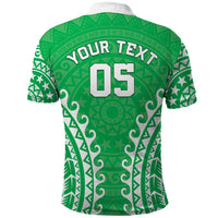 Custom Cook Islands Mitiaro Polo Shirt Polynesian Tribal Tattoo LT05 - Polynesian Pride
