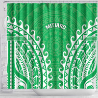 Cook Islands Mitiaro Shower Curtain Polynesian Tribal Tattoo LT05 - Polynesian Pride
