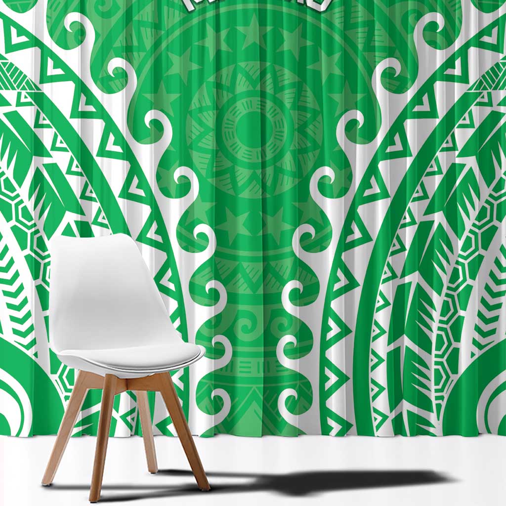Cook Islands Mitiaro Window Curtain Polynesian Tribal Tattoo LT05 - Polynesian Pride