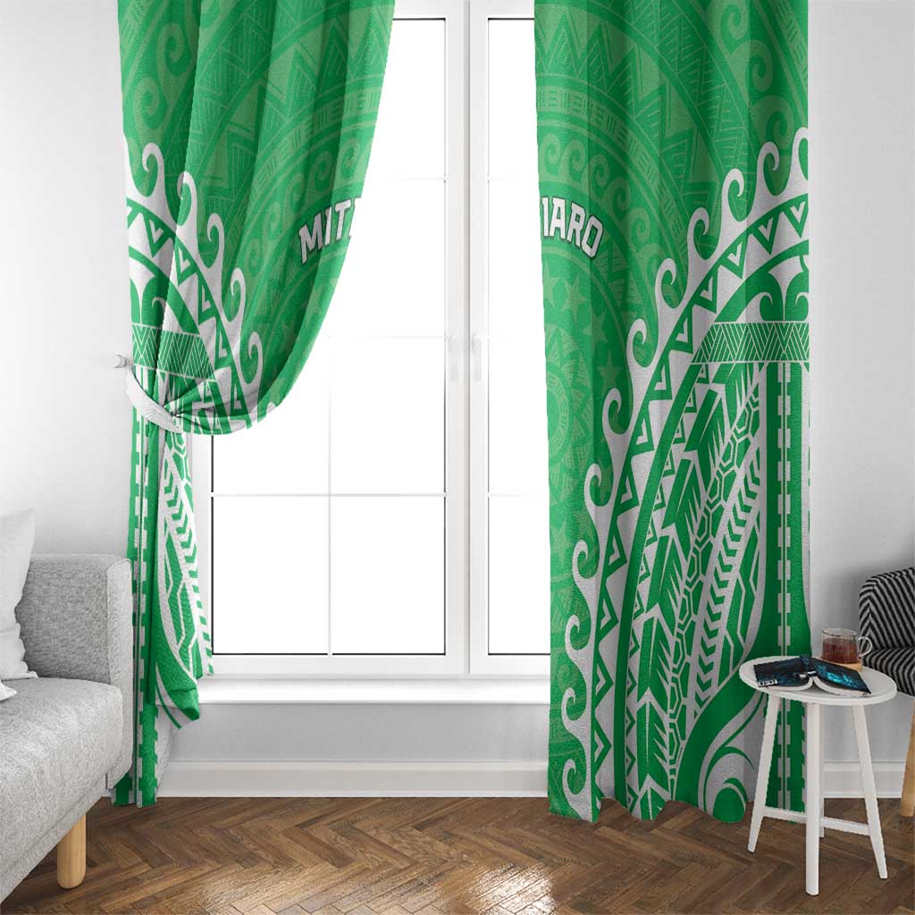 Cook Islands Mitiaro Window Curtain Polynesian Tribal Tattoo LT05 - Polynesian Pride