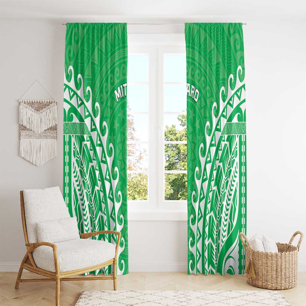 Cook Islands Mitiaro Window Curtain Polynesian Tribal Tattoo LT05 - Polynesian Pride