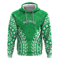 Custom Cook Islands Mitiaro Zip Hoodie Polynesian Tribal Tattoo LT05 Pullover Hoodie Green - Polynesian Pride