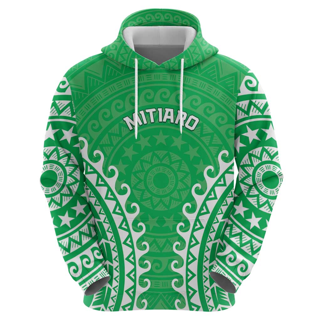 Custom Cook Islands Mitiaro Zip Hoodie Polynesian Tribal Tattoo LT05 - Polynesian Pride