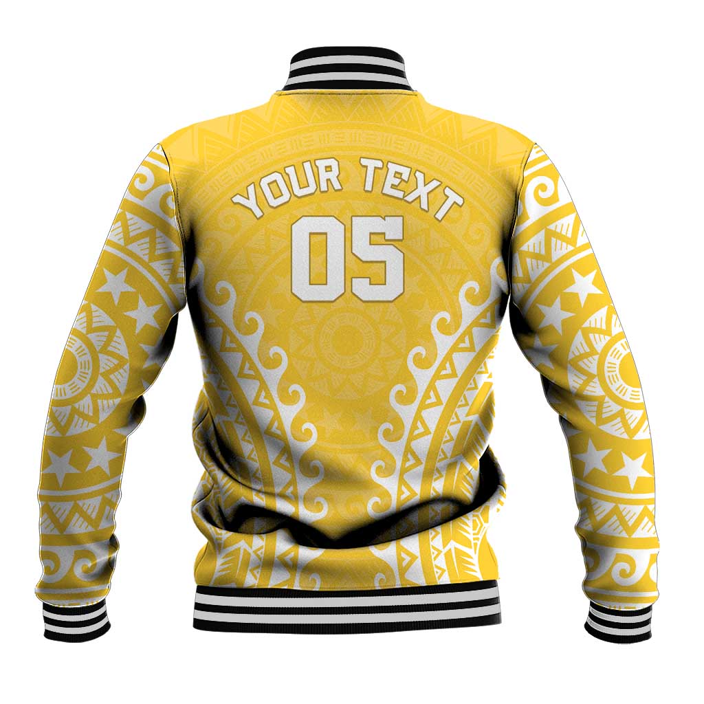 Custom Cook Islands Aitutaki Baseball Jacket Polynesian Tribal Tattoo LT05 - Polynesian Pride