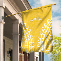 Cook Islands Aitutaki Garden Flag Polynesian Tribal Tattoo LT05 House Flag Yellow - Polynesian Pride
