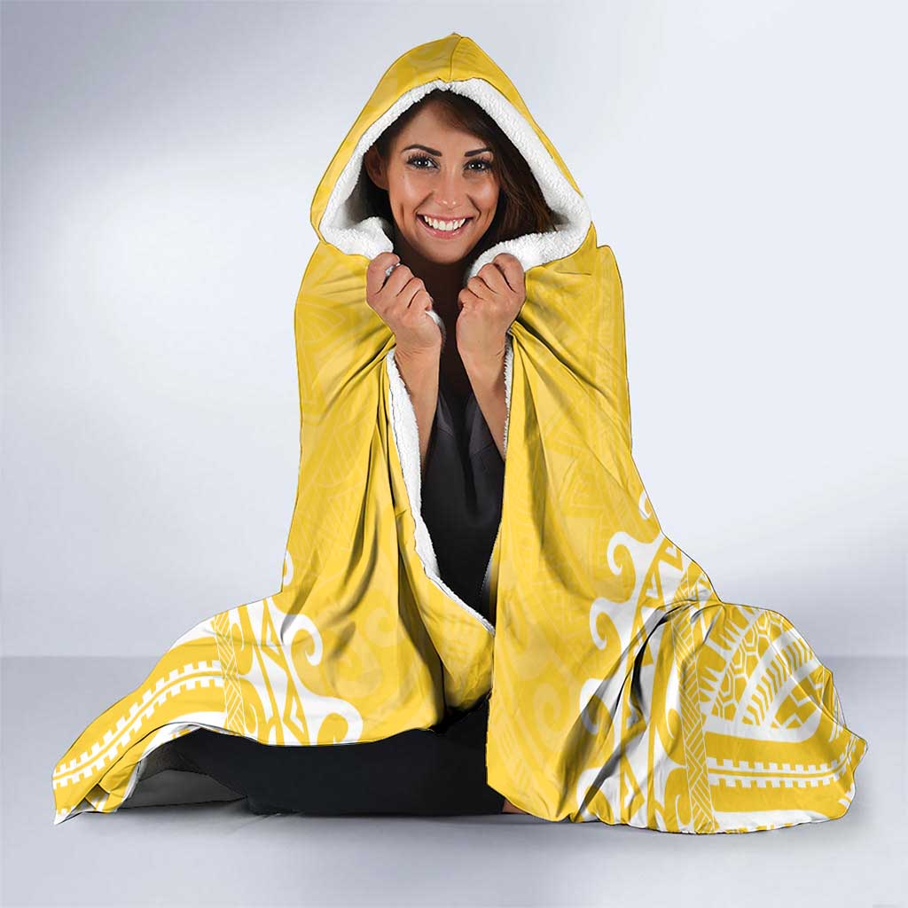 Cook Islands Aitutaki Hooded Blanket Polynesian Tribal Tattoo LT05 - Polynesian Pride