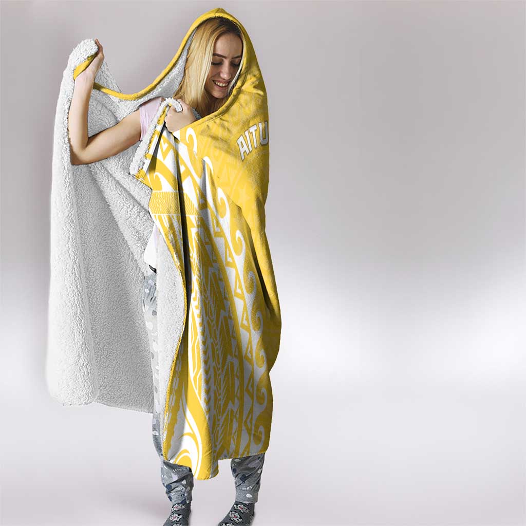 Cook Islands Aitutaki Hooded Blanket Polynesian Tribal Tattoo LT05 - Polynesian Pride