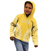 Custom Cook Islands Aitutaki Kid Hoodie Polynesian Tribal Tattoo LT05 - Polynesian Pride